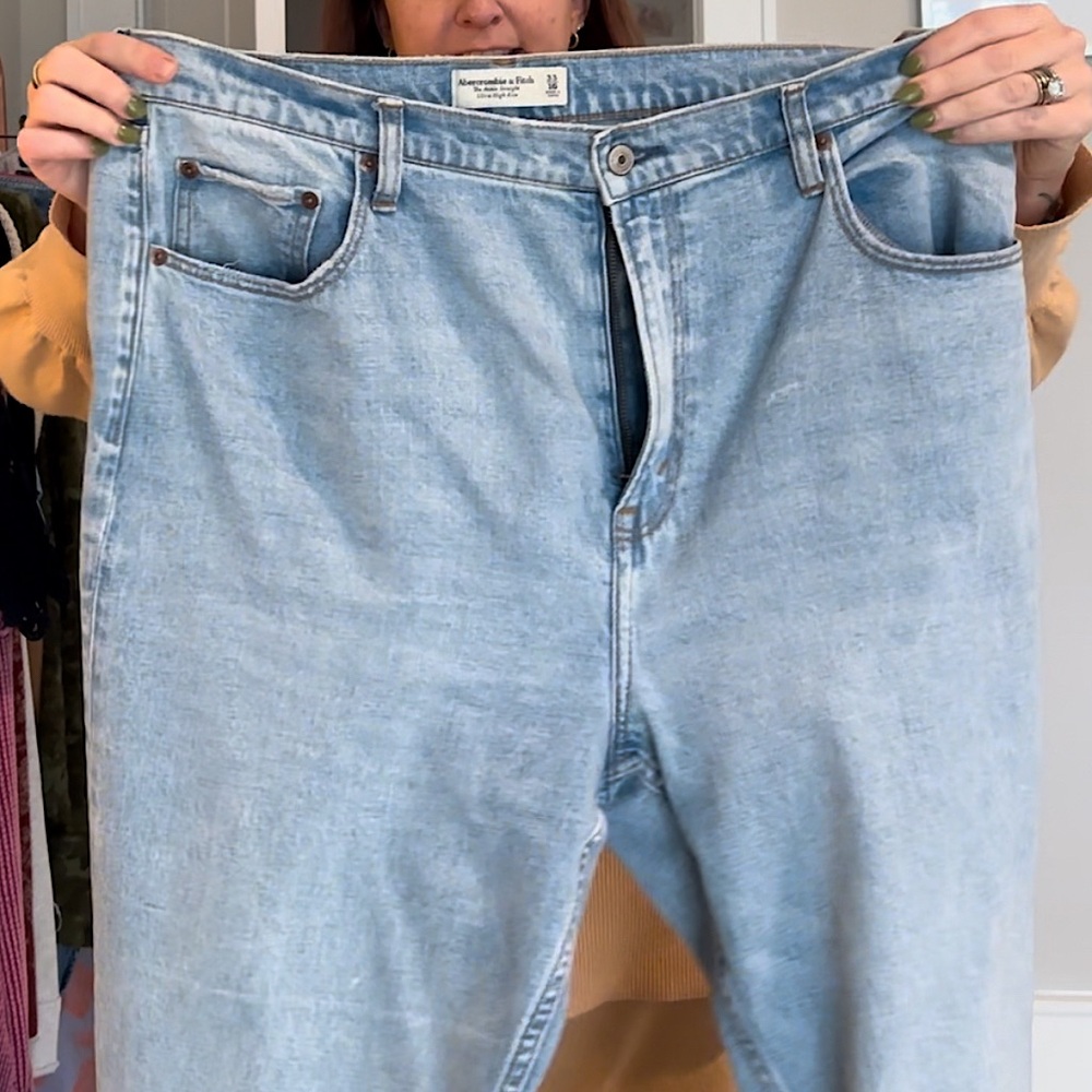 High Rise Straight Jeans